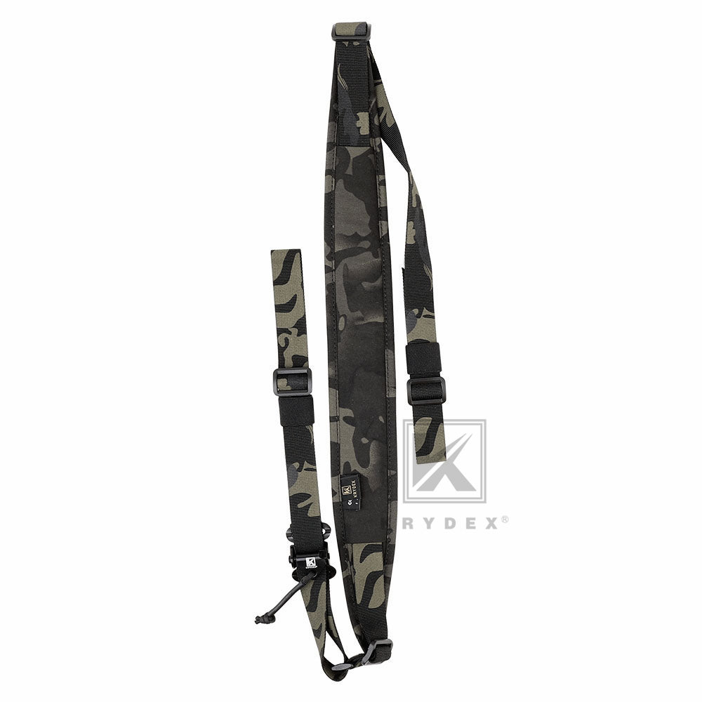 KRYDEX Modular Slingster Sling Tactical Wide Padded Pull Tab 2 Point Quick Adjustable Rifle Gun Sling