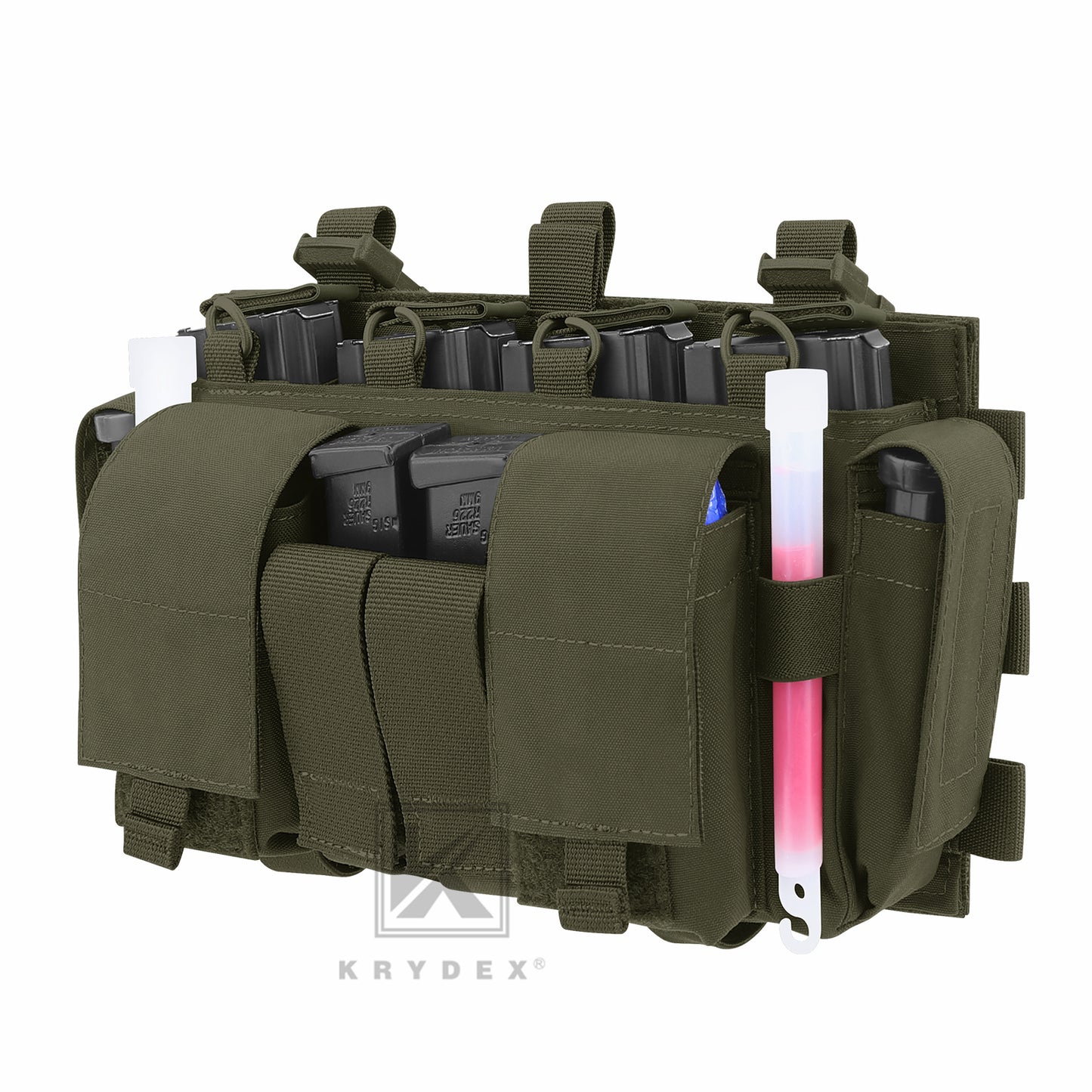 KRYDEX Tactical MF IV Placard 556 & 9mm Magazine Pouch for SCARAB Plate Carrier Vest