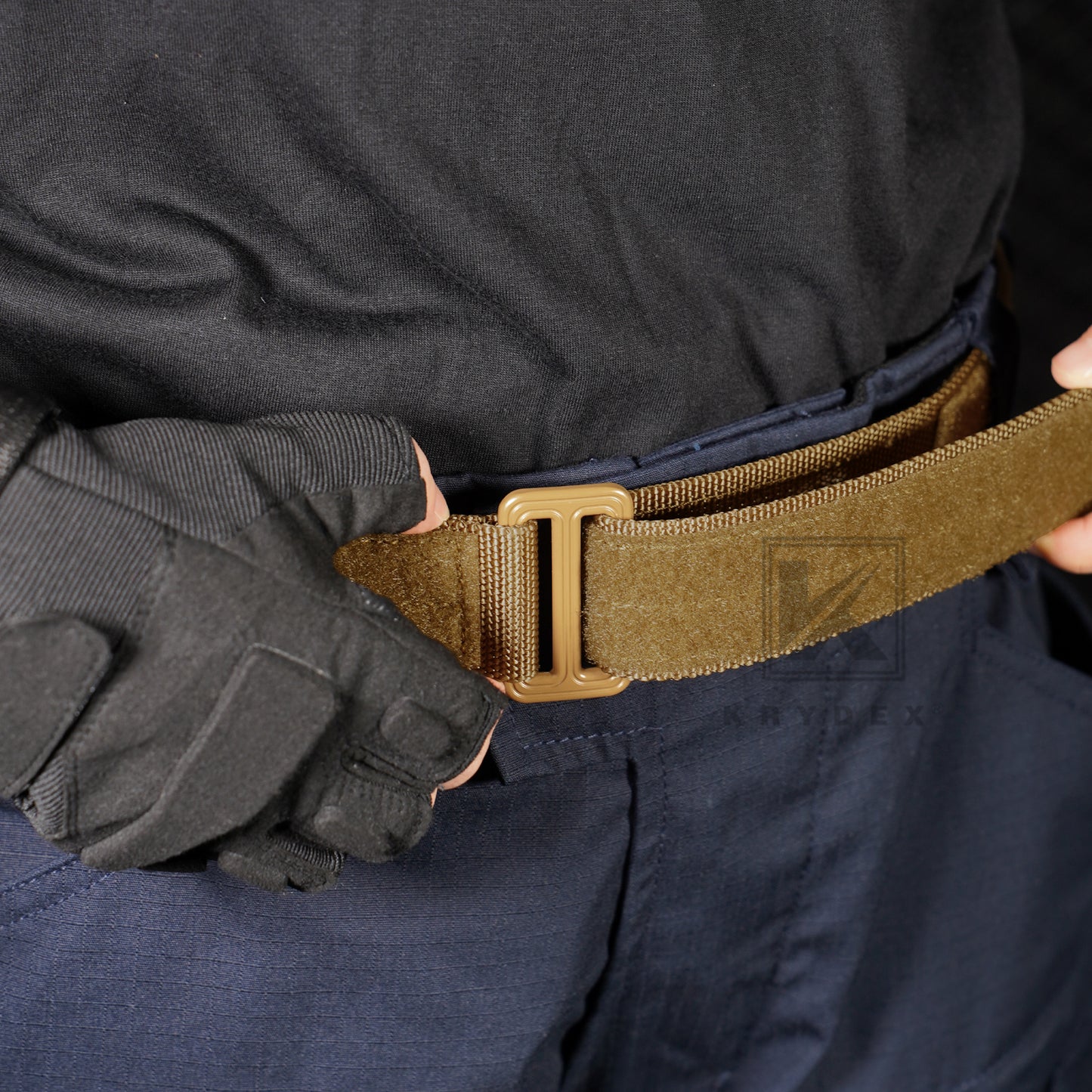 Krydex Tactical EDC Under Belt Hook & Loop Inner Belt 1.5" Duty Concealed Carry Base Belt