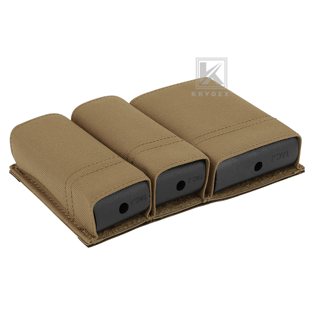 Krydex Tactical Double 9mm & 5.56 Magazine Pouch Mag Holder Duty Belt & Molle Compatible