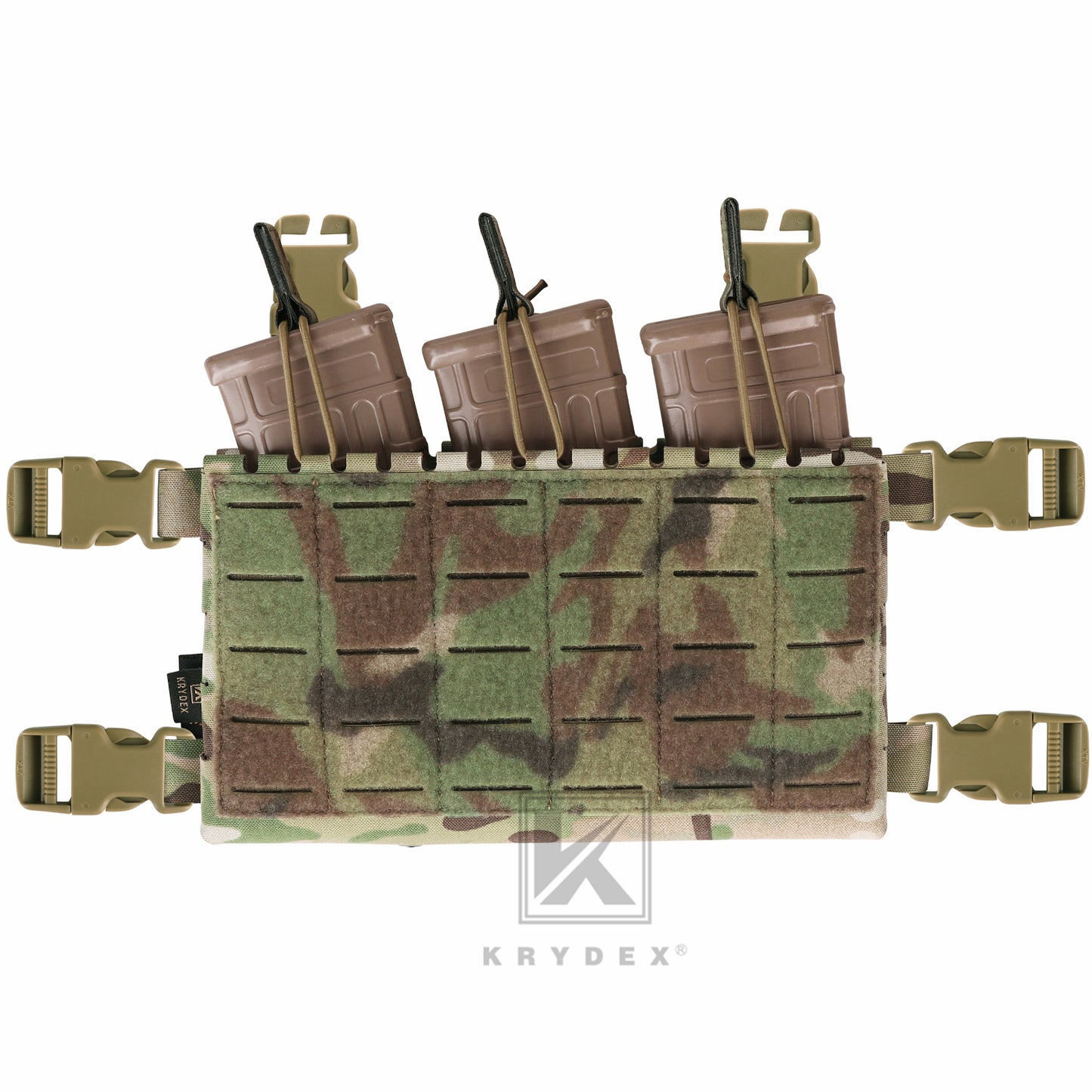Krydex Tactical MK5 Micro Fight Chassis Laser Cut Chest Rig Lightweight Tactical Vest 5.56 MP7 Magazine Placard