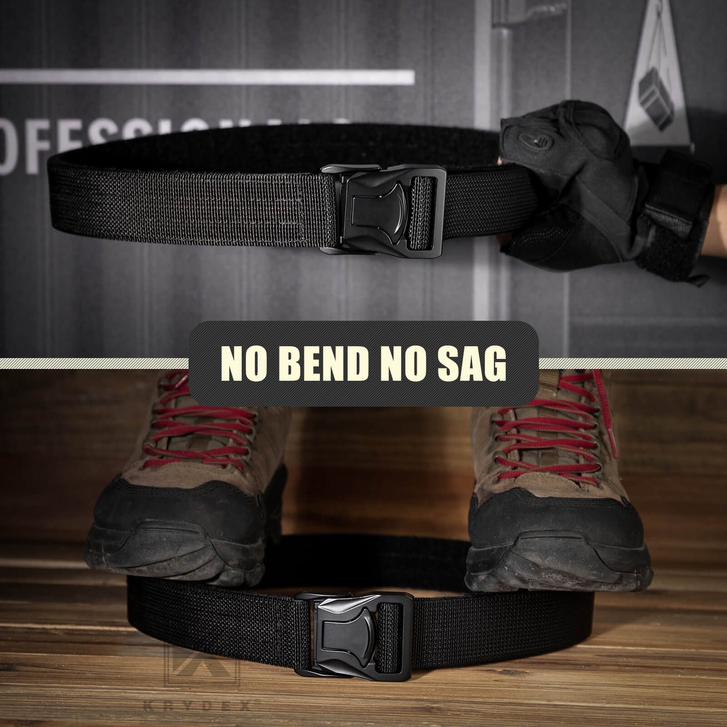KRYDEX Quick Release 1.5" Tactical Heavy Duty Belt 2-Ply Nylon T-Buckle