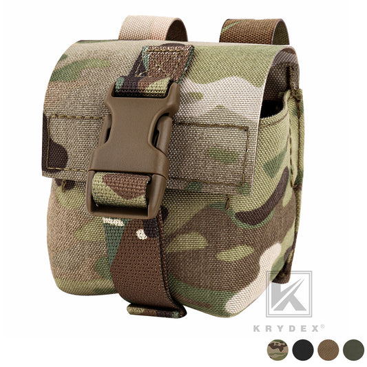 KRYDEX Tactical Frag Grenade Pouch MOLLE PALS & Belt System Small Handy EDC Glove Pouch
