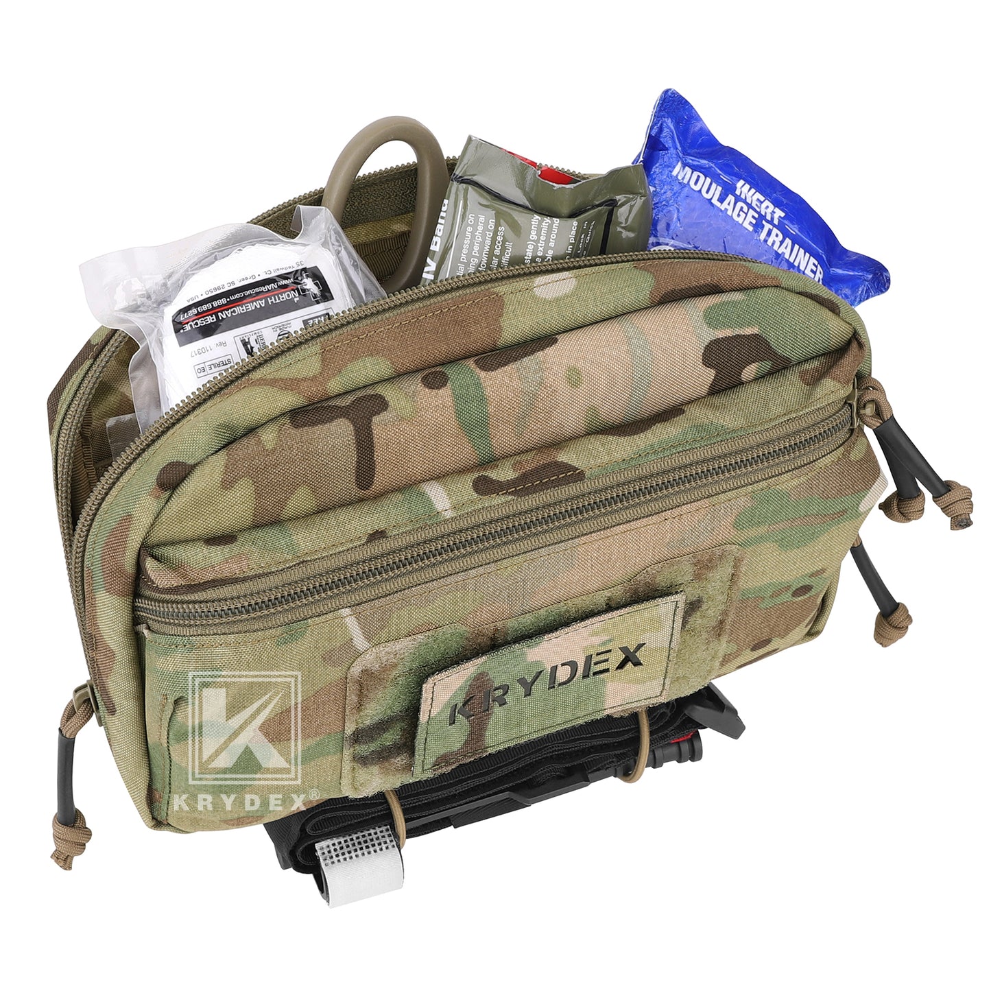 Krydex Tactical GP Pouch Modular MOLLE Utility Pouch Front Pocket for Vest and Chest Rig