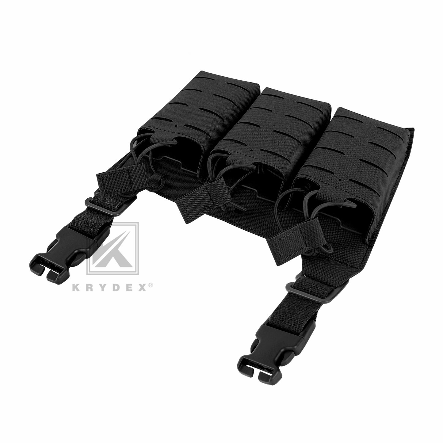 Krydex Tactical KTAR Front Flap 5.56 Triple Magazine Pouch for Tactical Vest Plate Carrier