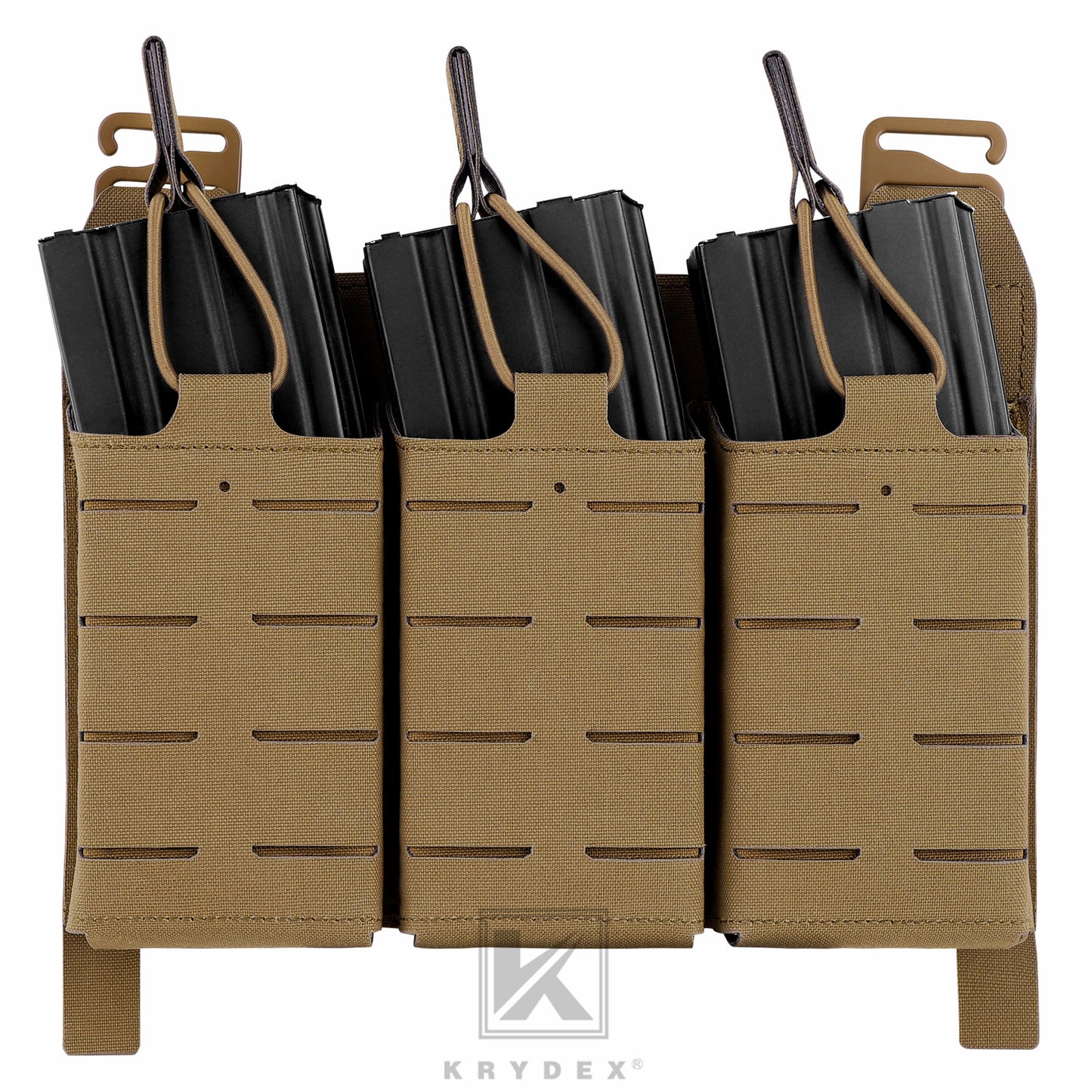 Krydex Tactical KTAR Front Flap 5.56 Triple Magazine Pouch for Tactical Vest Plate Carrier