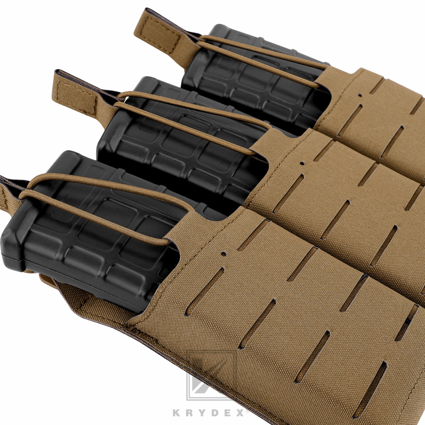 Krydex Tactical KTAR Front Flap 5.56 Triple Magazine Pouch for Tactical Vest Plate Carrier
