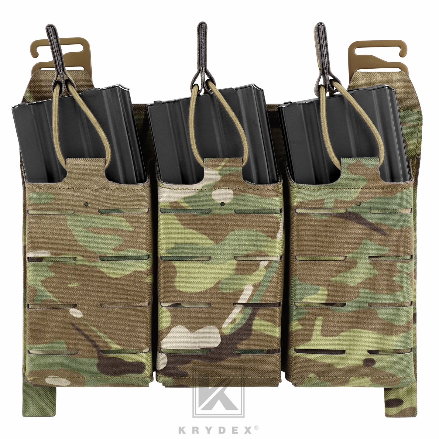 Krydex Tactical KTAR Front Flap 5.56 Triple Magazine Pouch for Tactical Vest Plate Carrier