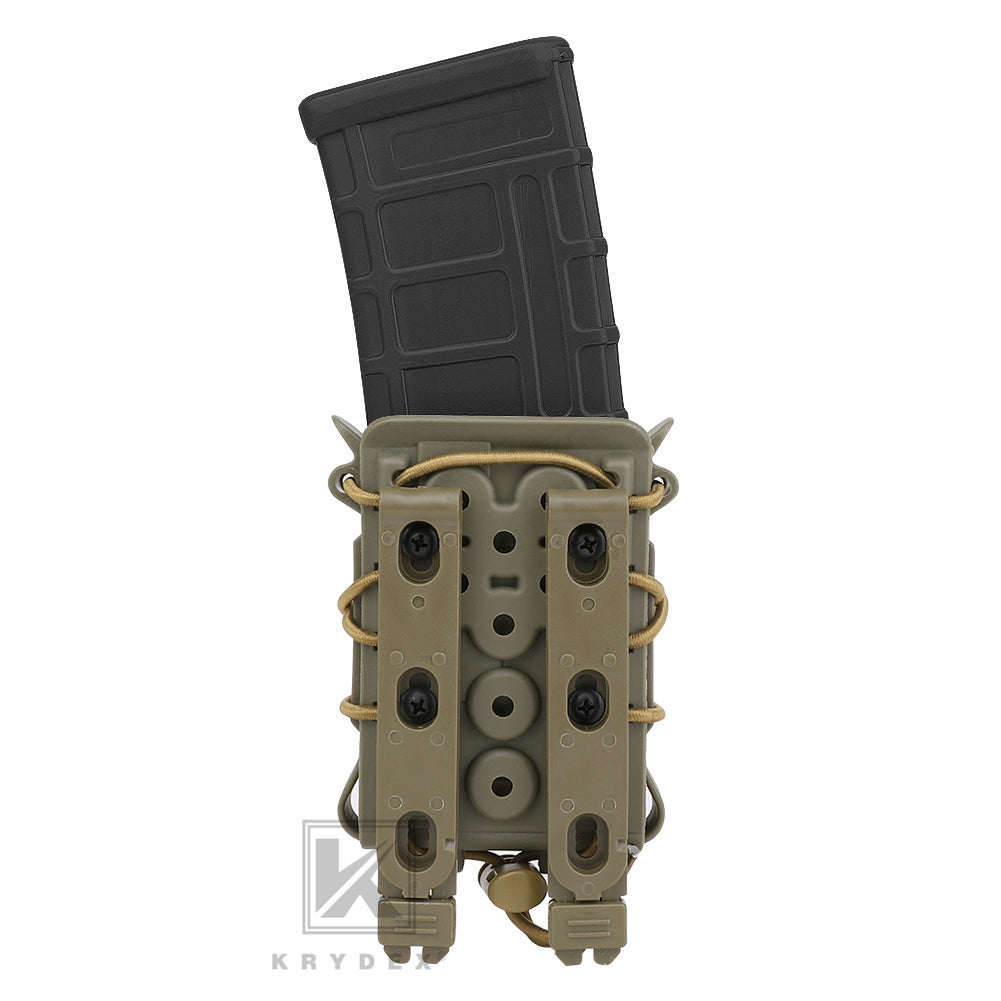 KRYDEX Tactical 5.56 7.62 Mag Pouch MOLLE Magazine Holster Carrier Hard Shell
