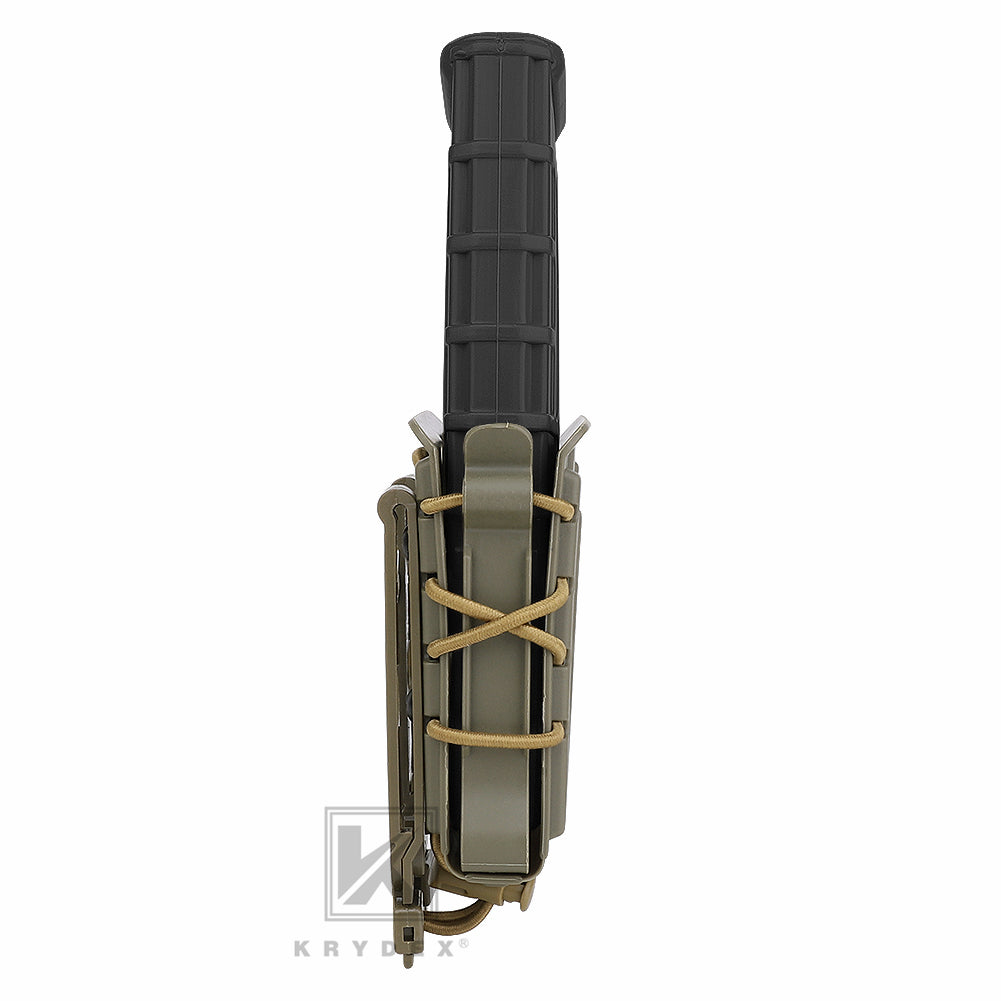 KRYDEX Tactical 5.56 7.62 Mag Pouch MOLLE Magazine Holster Carrier Hard Shell