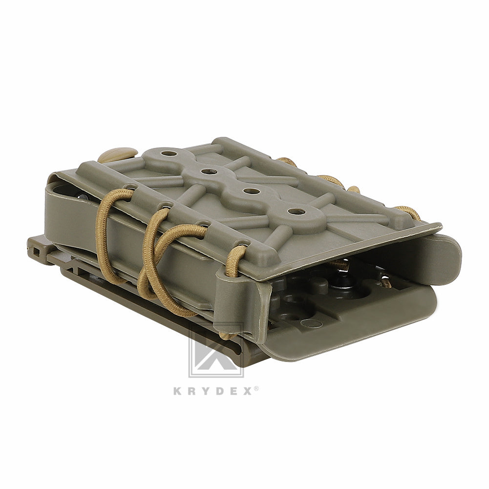 KRYDEX Tactical 5.56 7.62 Mag Pouch MOLLE Magazine Holster Carrier Hard Shell
