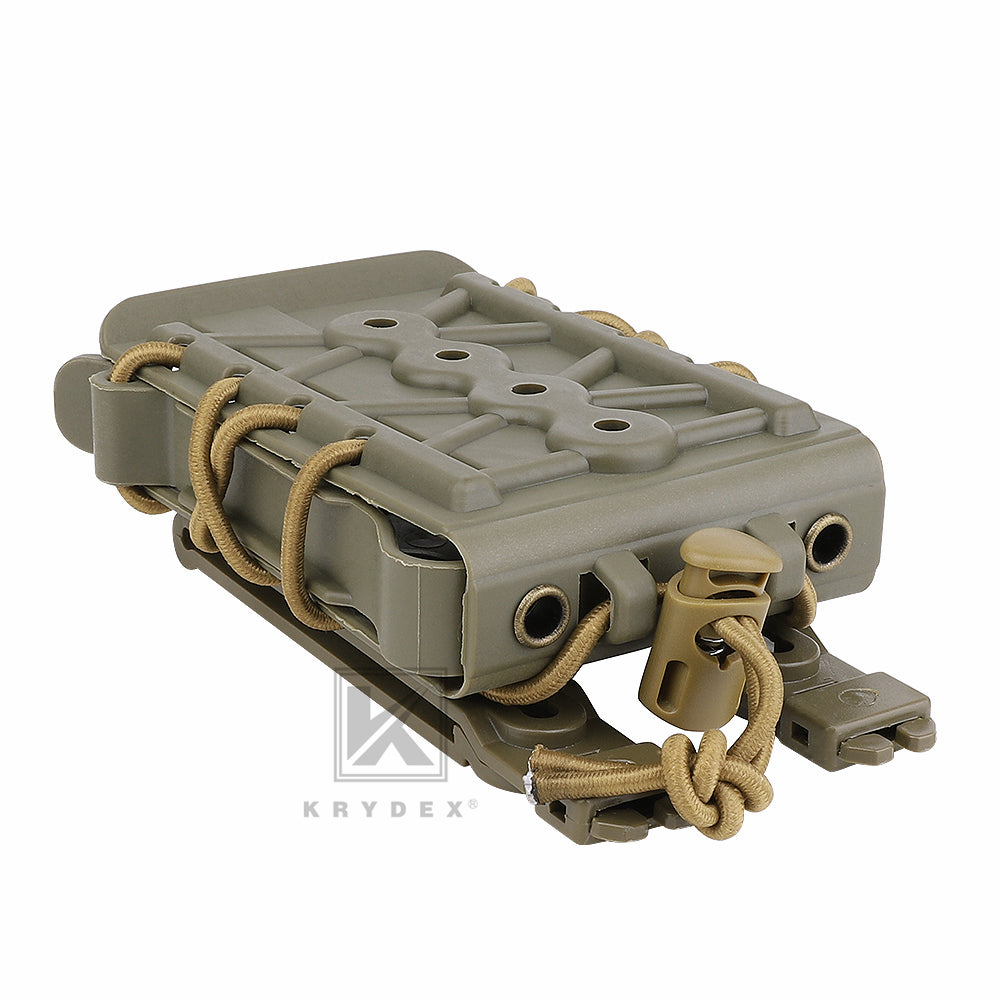 KRYDEX Tactical 5.56 7.62 Mag Pouch MOLLE Magazine Holster Carrier Hard Shell