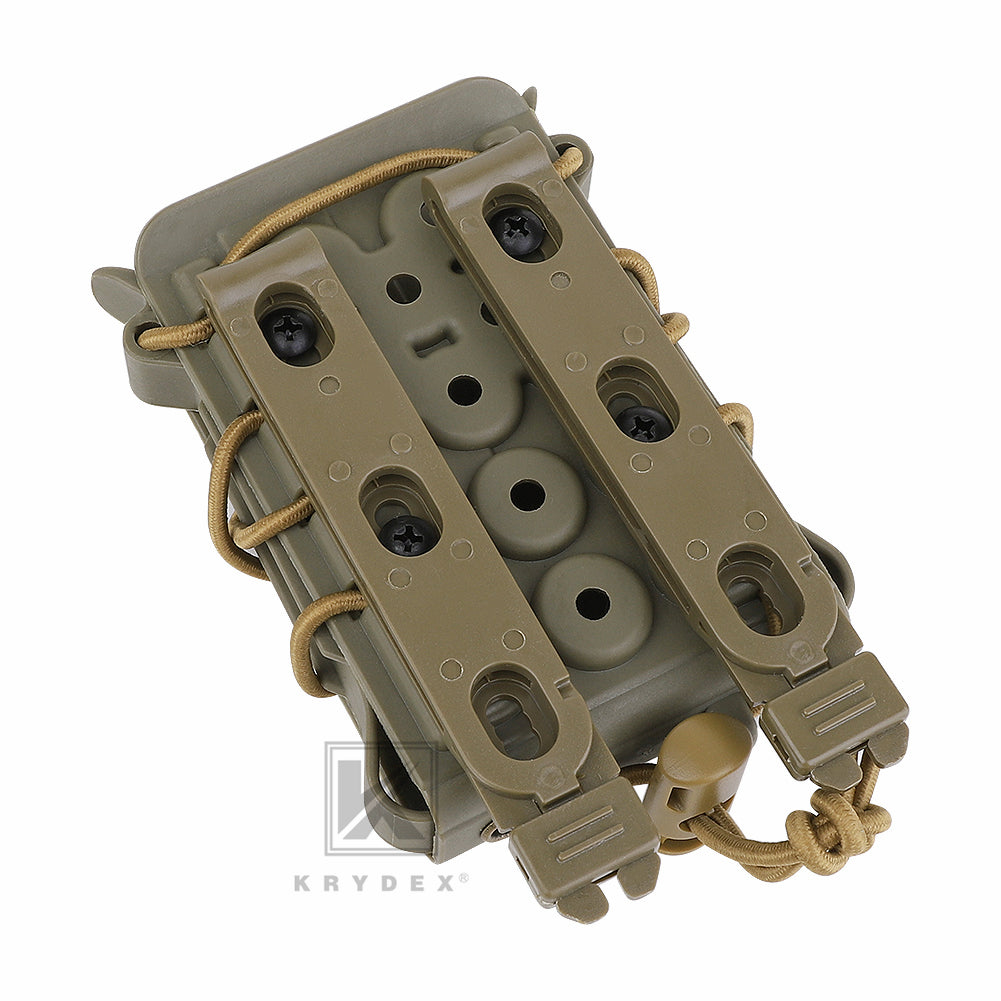 KRYDEX Tactical 5.56 7.62 Mag Pouch MOLLE Magazine Holster Carrier Hard Shell