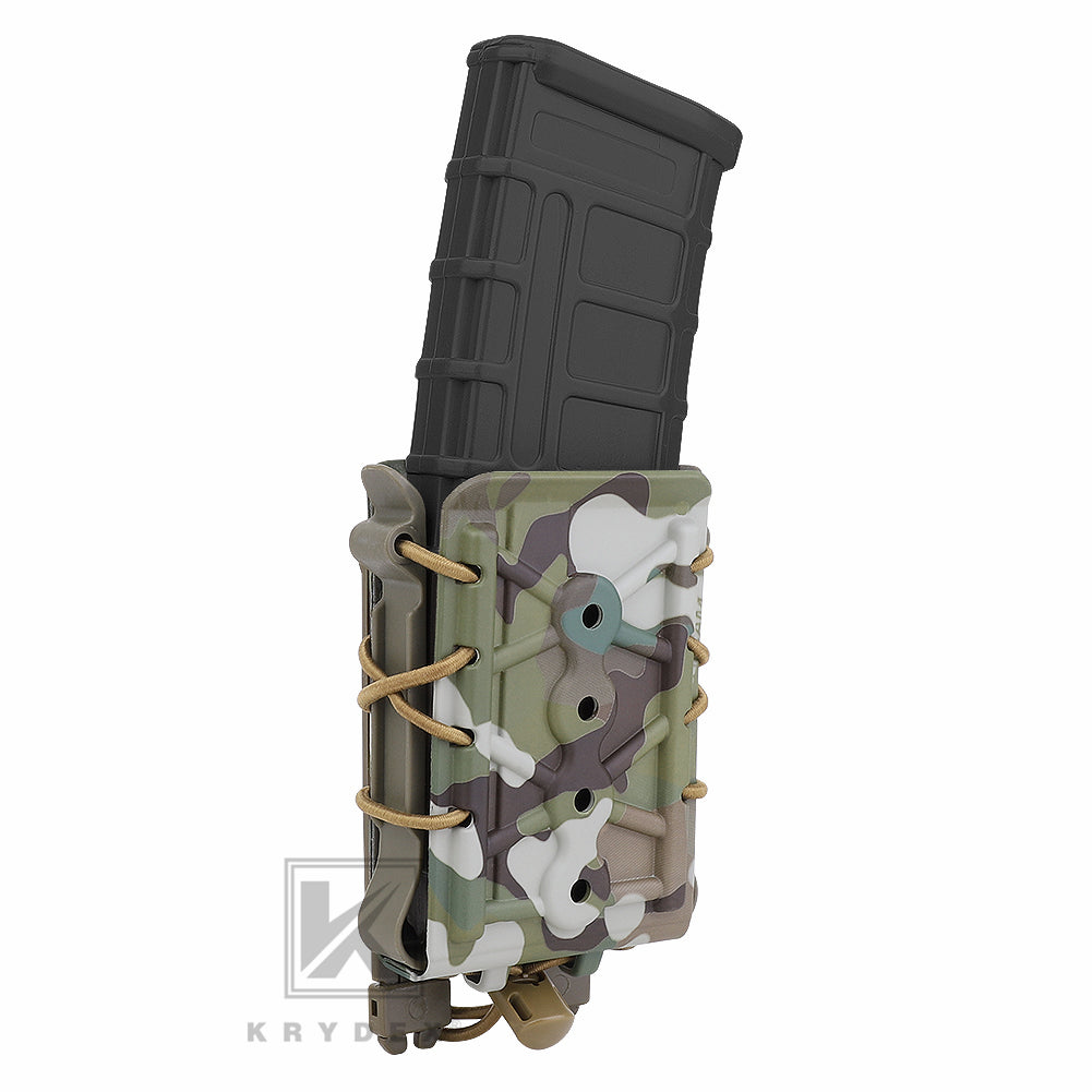 KRYDEX Tactical 5.56 7.62 Mag Pouch MOLLE Magazine Holster Carrier Hard Shell