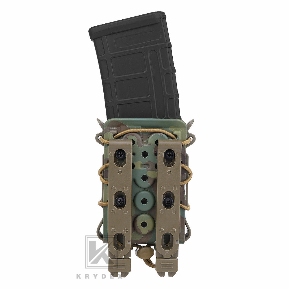KRYDEX Tactical 5.56 7.62 Mag Pouch MOLLE Magazine Holster Carrier Hard Shell