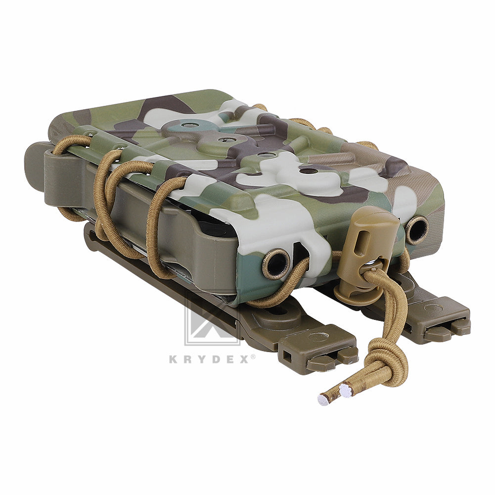 KRYDEX Tactical 5.56 7.62 Mag Pouch MOLLE Magazine Holster Carrier Hard Shell