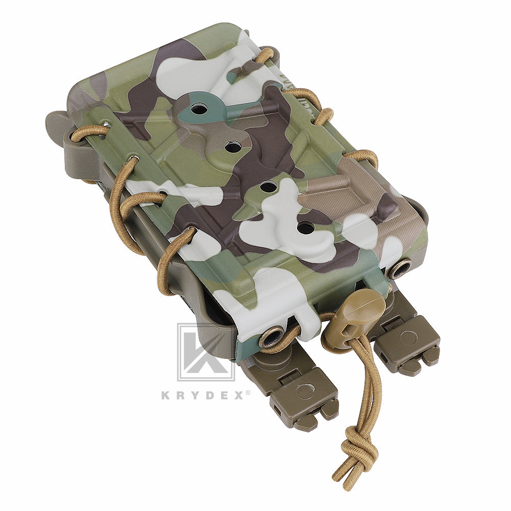 KRYDEX Tactical 5.56 7.62 Mag Pouch MOLLE Magazine Holster Carrier Hard Shell