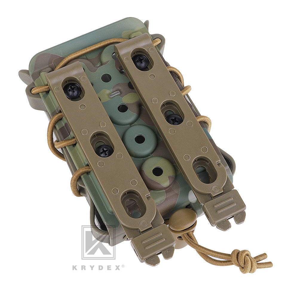 KRYDEX Tactical 5.56 7.62 Mag Pouch MOLLE Magazine Holster Carrier Hard Shell