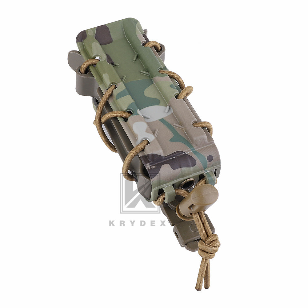 KRYDEX Tactical 9mm Pistol Mag Pouch MOLLE/Belt Clip Magazine Carrier Hard Shell