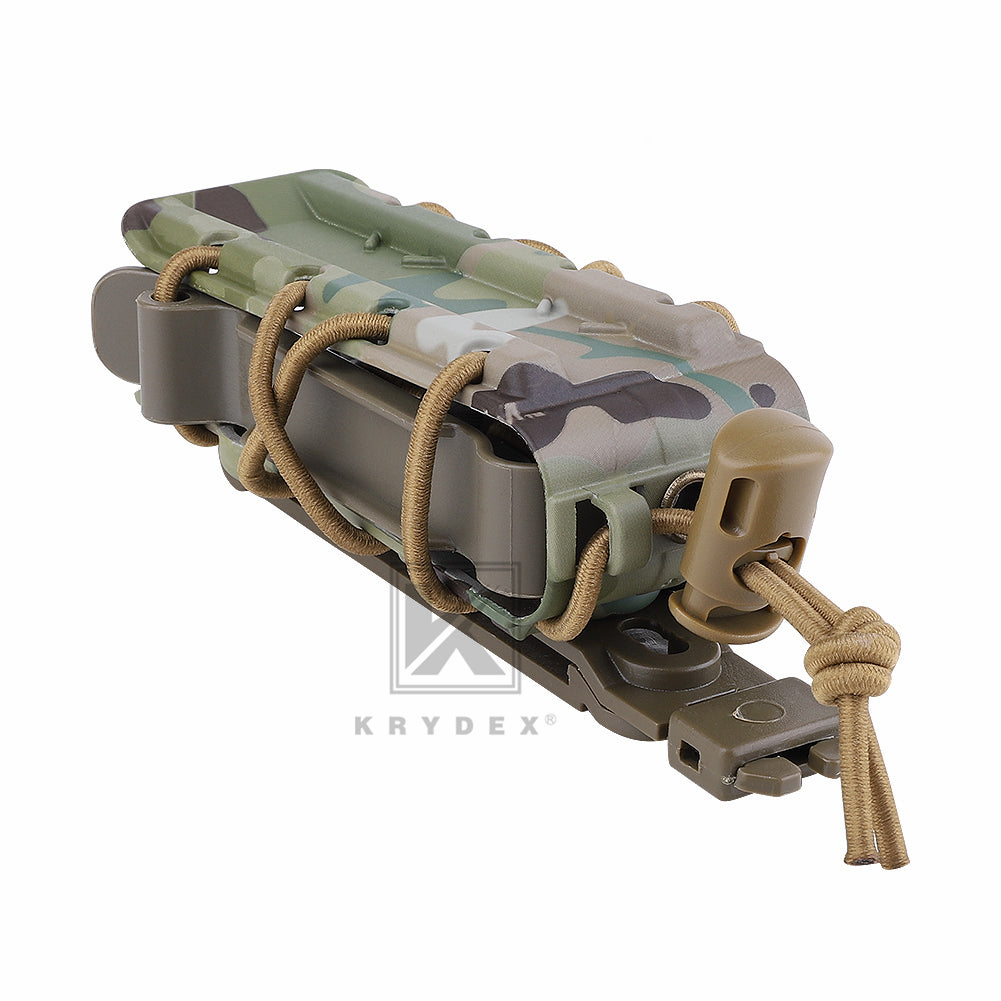 KRYDEX Tactical 9mm Pistol Mag Pouch MOLLE/Belt Clip Magazine Carrier Hard Shell