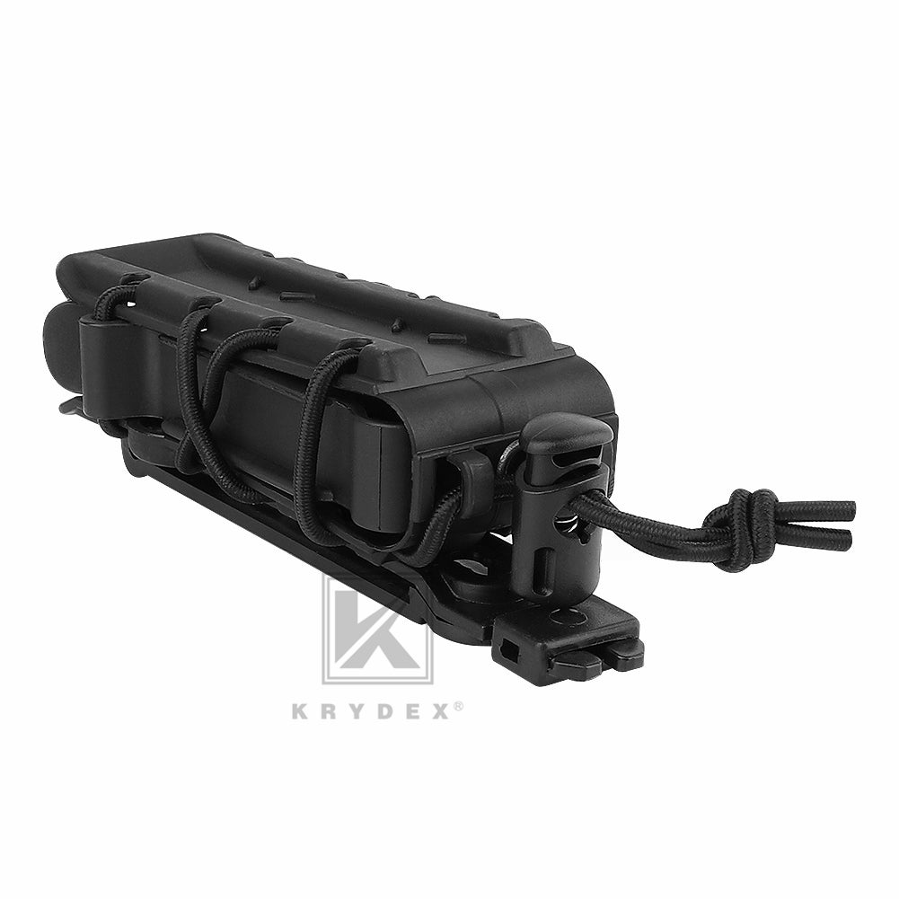KRYDEX Tactical 9mm Pistol Mag Pouch MOLLE/Belt Clip Magazine Carrier Hard Shell