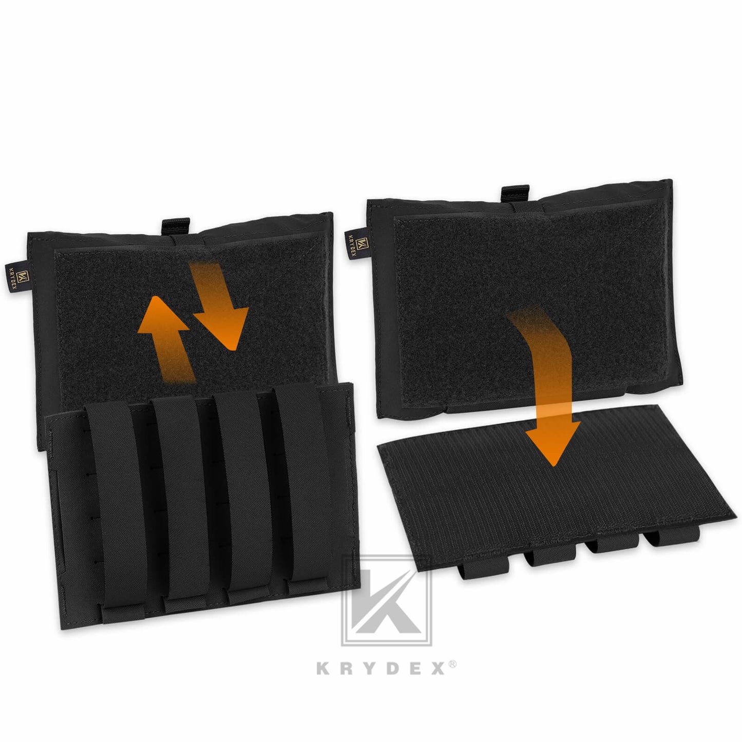 KRYDEX Tactical Stretch Blow Out Medical Pouch Rip Away EMT Pouch MOLLE & Belt IFAK Pouch
