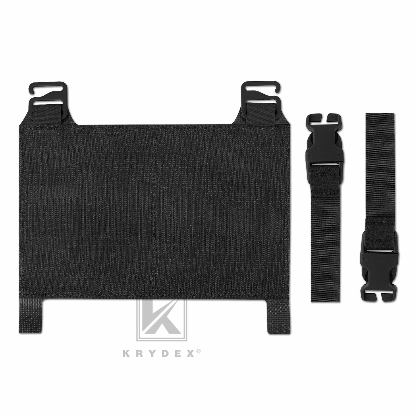 KRYDEX Tactical MOLLE Front Flap Adapt Laser Cut Panel Detachable For Tactical Vest Plate Carrier