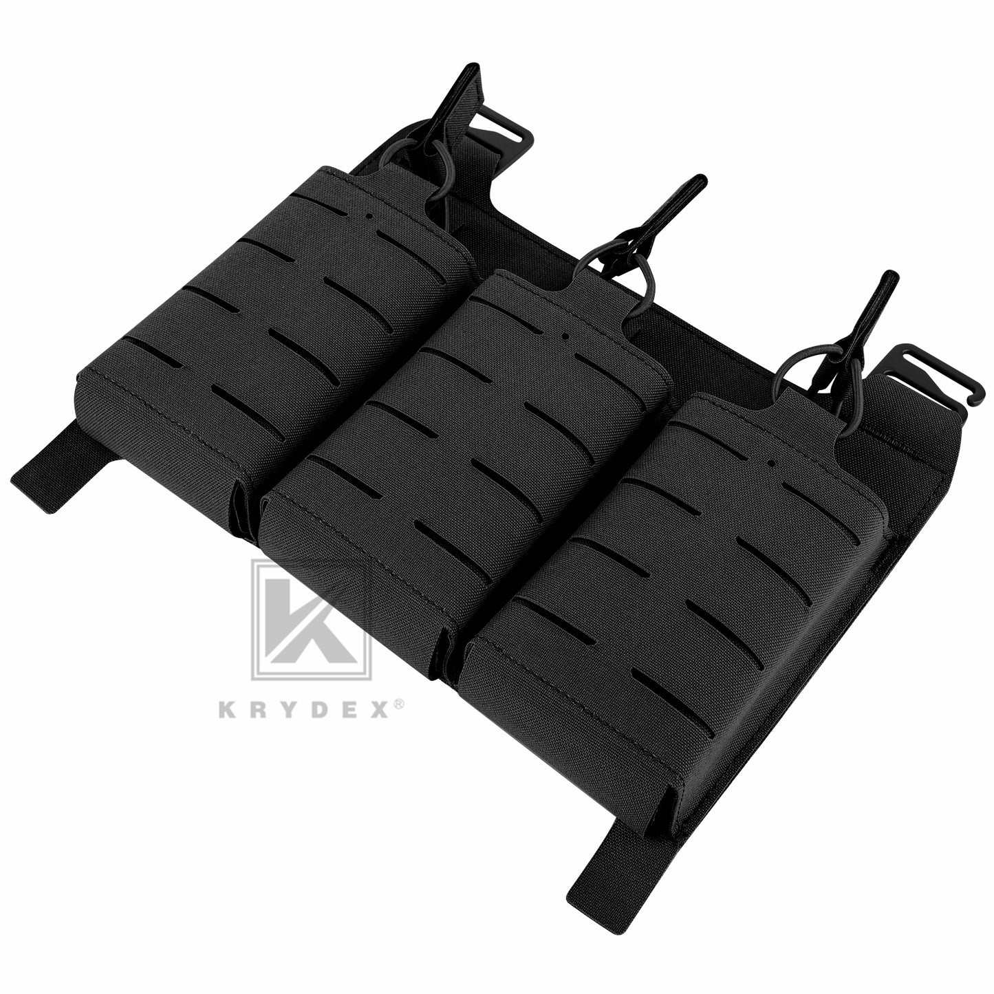 Krydex Tactical KTAR Front Flap 5.56 Triple Magazine Pouch for Tactical Vest Plate Carrier