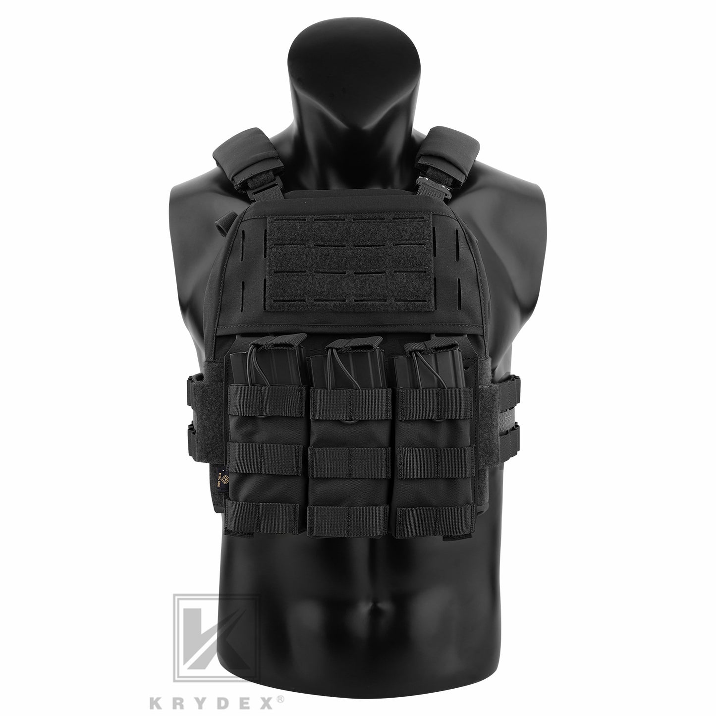 KRYDEX Tactical MOLLE Front Flap Adapt Laser Cut Panel Detachable For Tactical Vest Plate Carrier