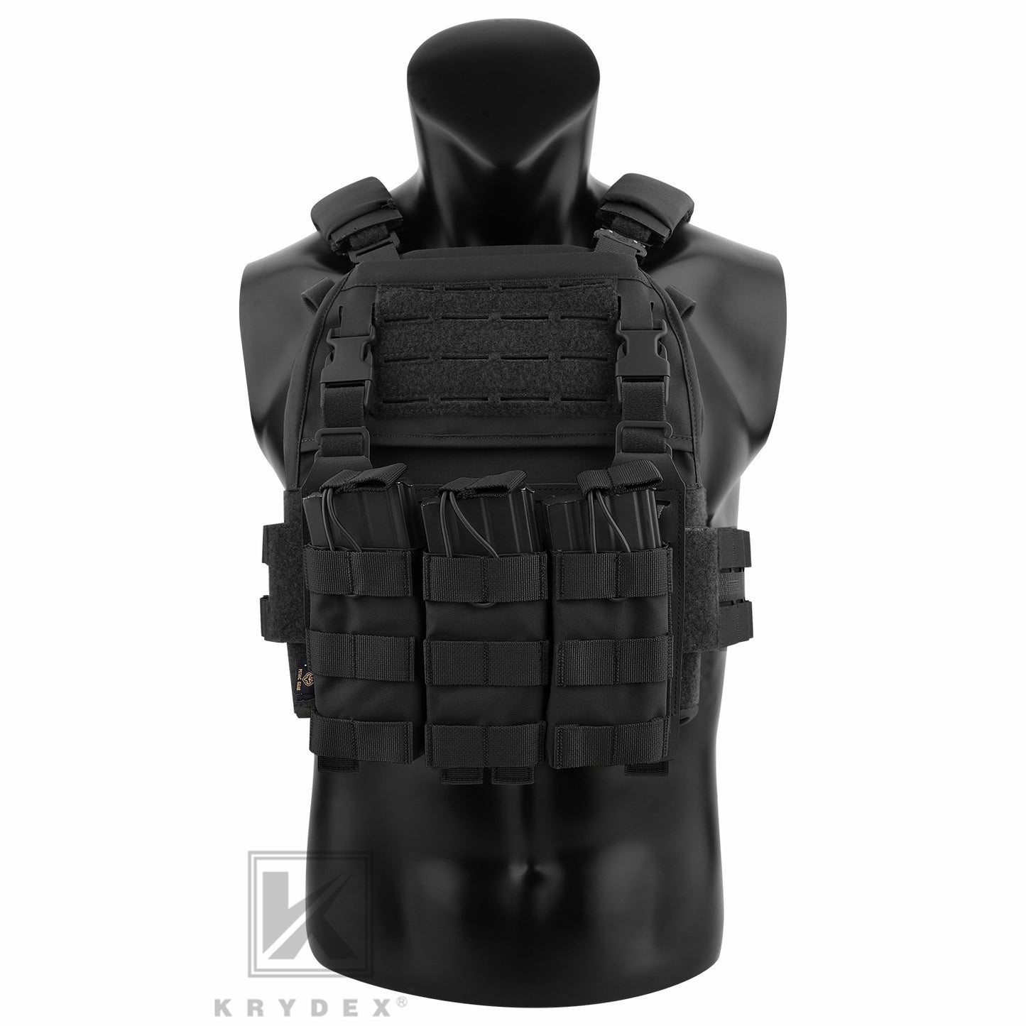 KRYDEX Tactical MOLLE Front Flap Adapt Laser Cut Panel Detachable For Tactical Vest Plate Carrier