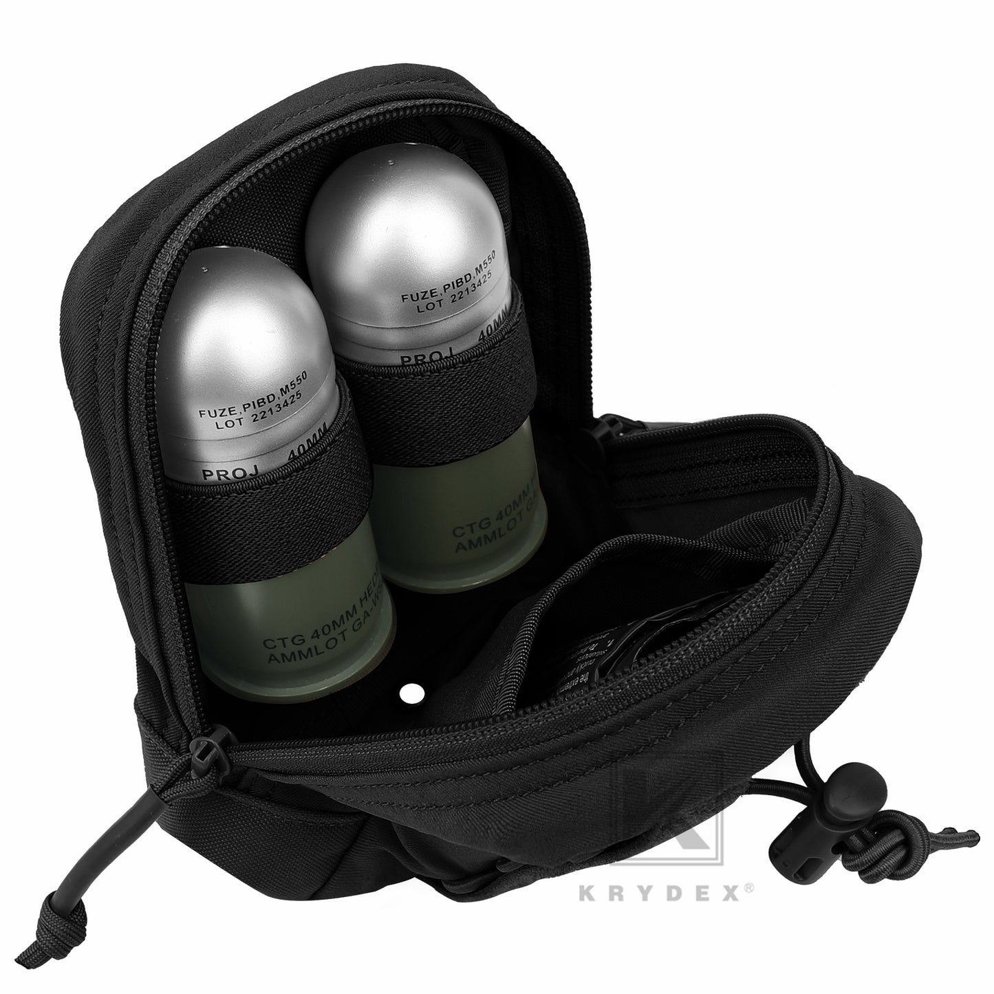 KRYDEX Tactical MOLLE / Belt Vertical GP Pouch General Purpose Bag