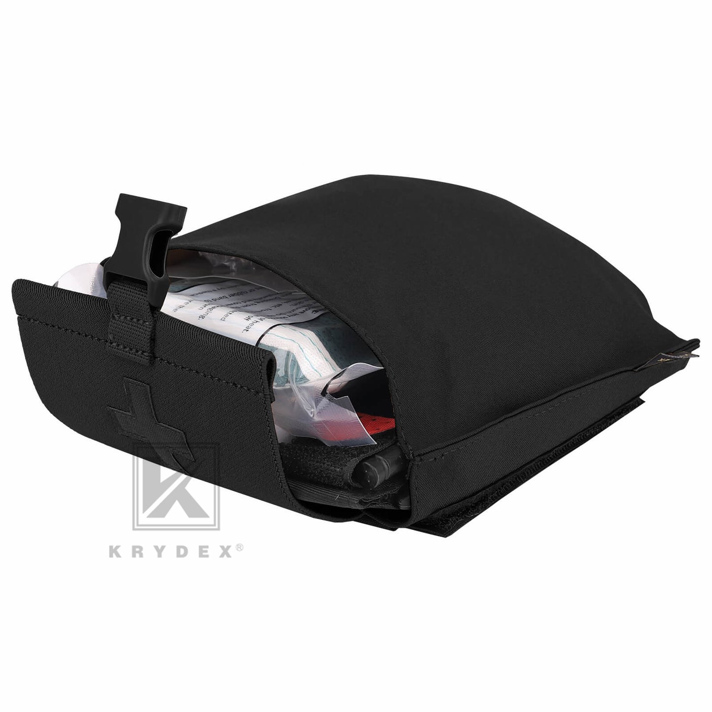KRYDEX Tactical Stretch Blow Out Medical Pouch Rip Away EMT Pouch MOLLE & Belt IFAK Pouch