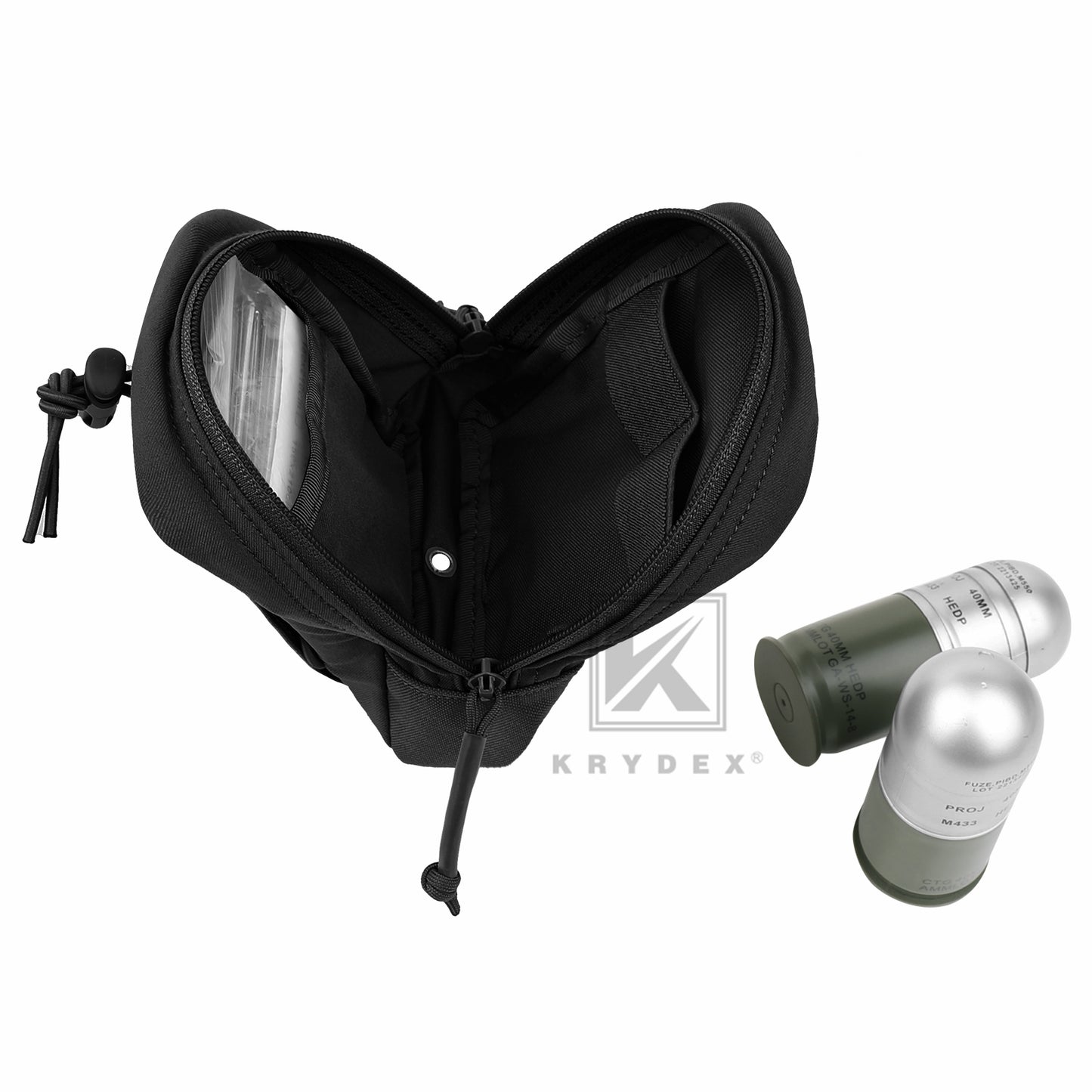 KRYDEX Tactical MOLLE / Belt Vertical GP Pouch General Purpose Bag