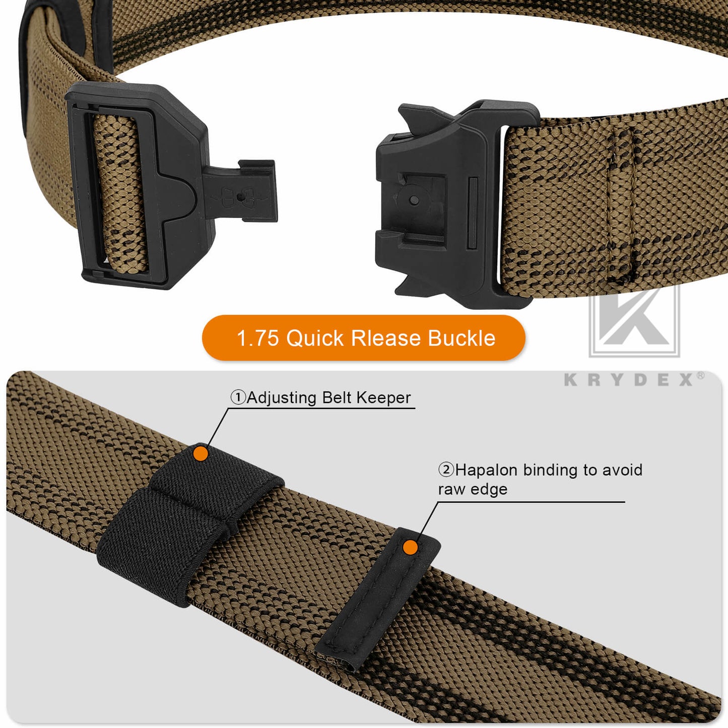 KRYDEX Tactical Leg Strap Magnet Quick Release 1.5" Elastic Thigh Strap Drop Holster