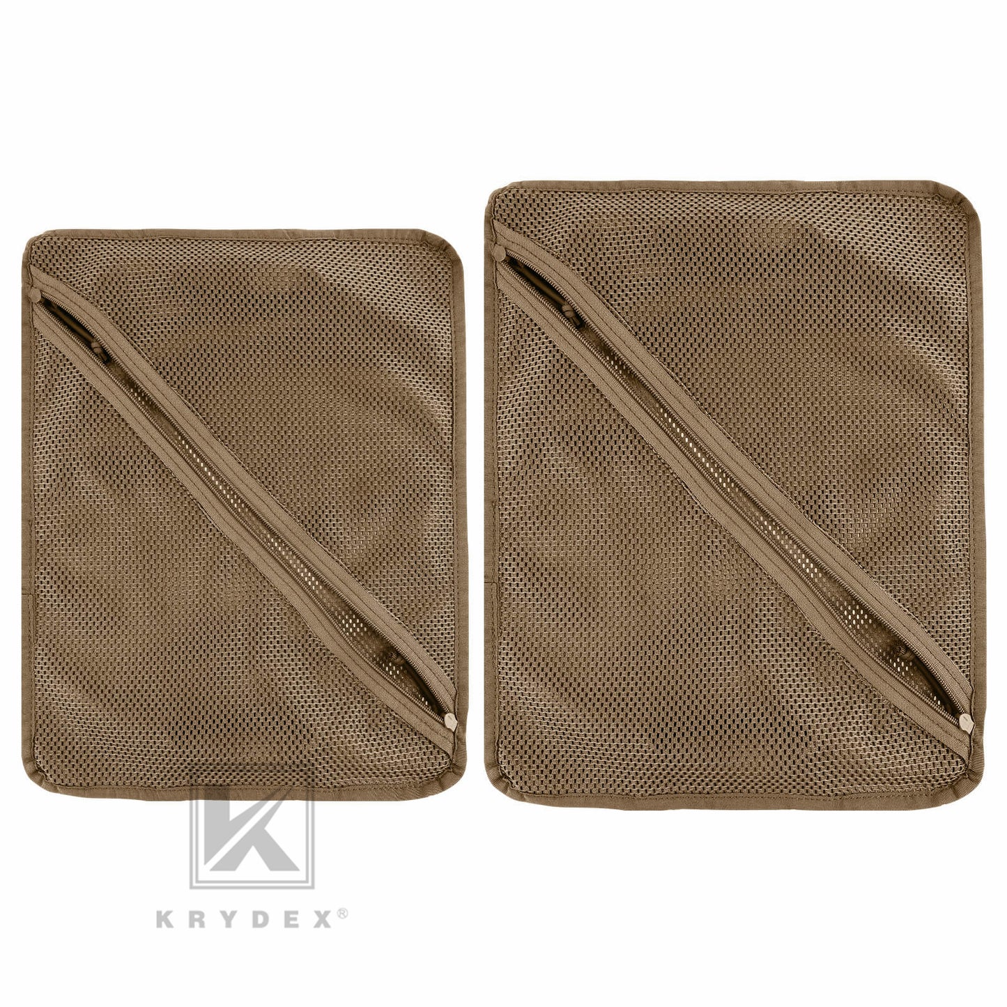 Krydex Tactical Storage Mesh Pouch Set Insert Modular Utility Admin Pockets Travel Organizer EDC Bag