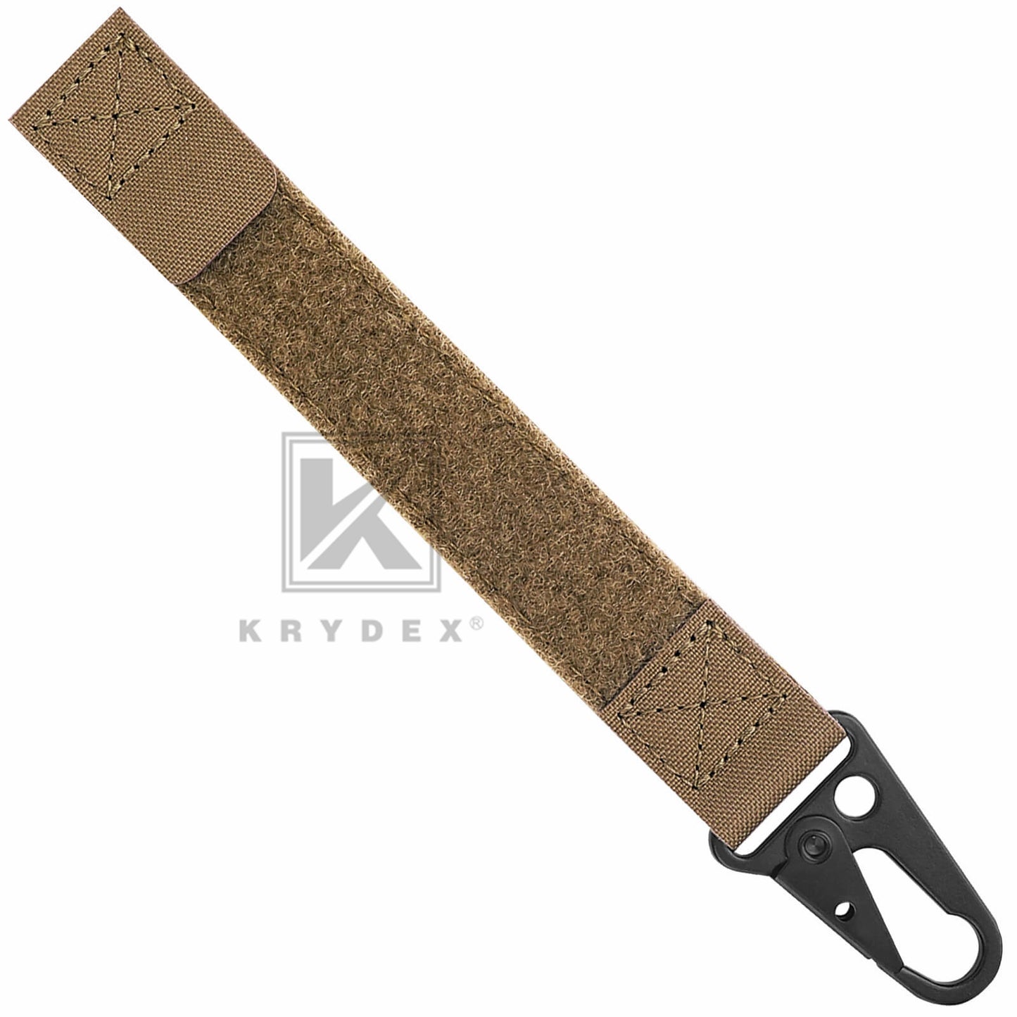 Krydex Tactical Belt Keeper Utility Hook Key Holder Keychain Gloves Carabiner Chemstick Clip MOLLE / Hook & Loop Battle Belt & Plate Carrier
