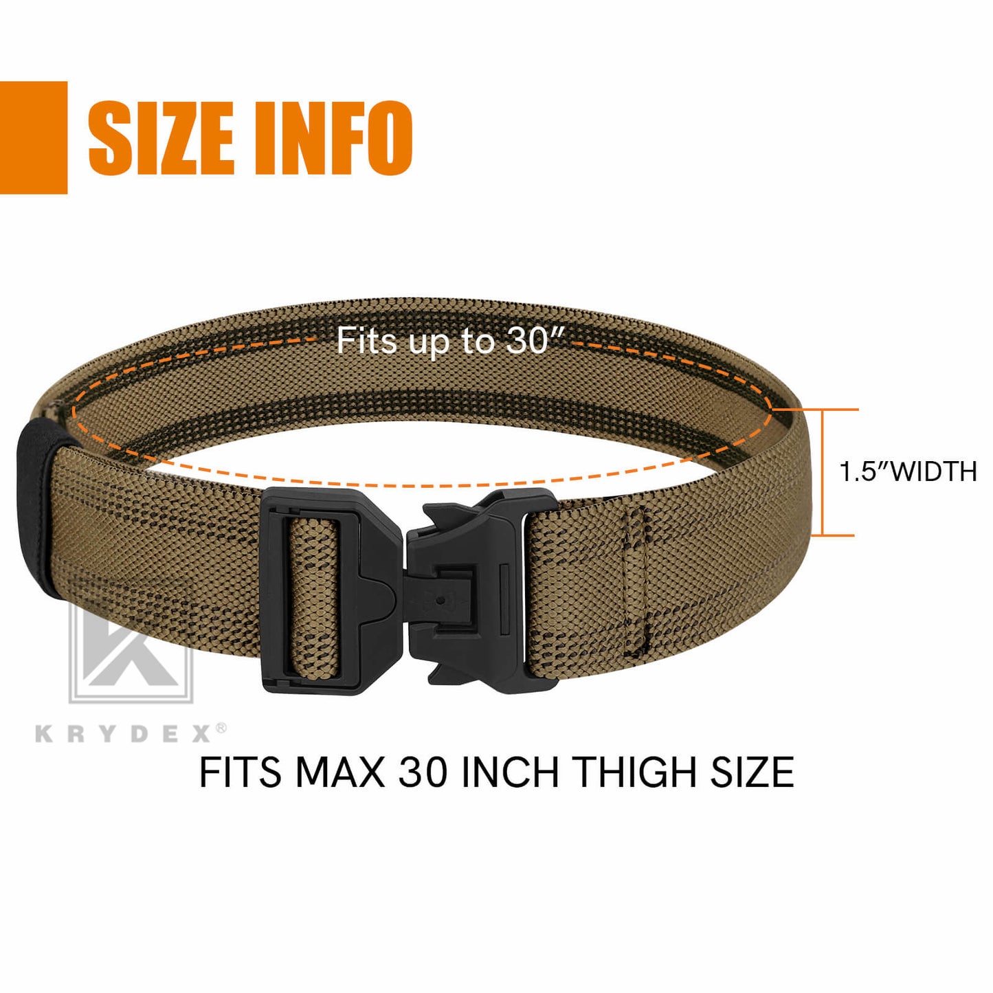 KRYDEX Tactical Leg Strap Magnet Quick Release 1.5" Elastic Thigh Strap Drop Holster