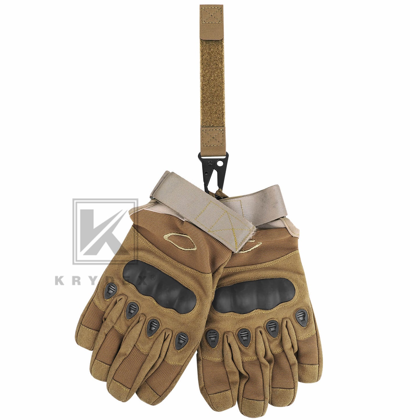 Krydex Tactical Belt Keeper Utility Hook Key Holder Keychain Gloves Carabiner Chemstick Clip MOLLE / Hook & Loop Battle Belt & Plate Carrier