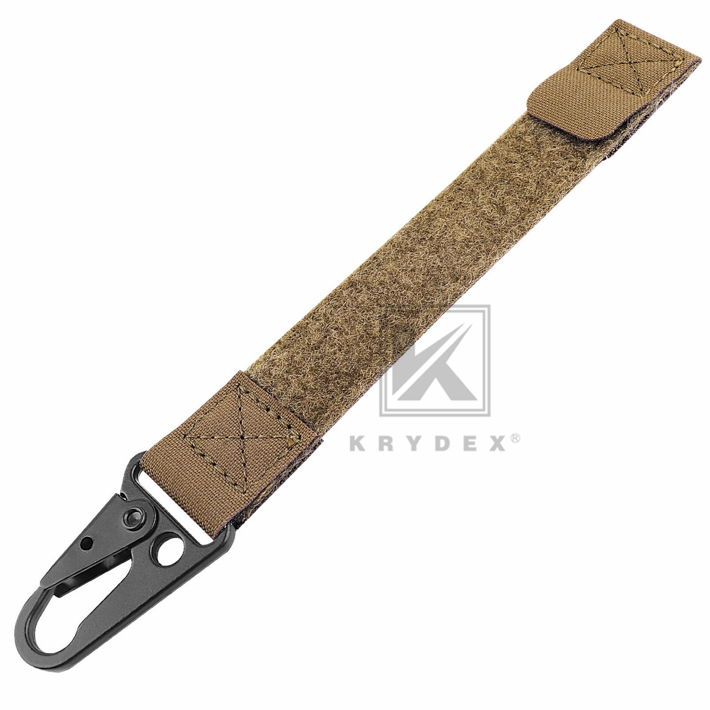 Krydex Tactical Belt Keeper Utility Hook Key Holder Keychain Gloves Carabiner Chemstick Clip MOLLE / Hook & Loop Battle Belt & Plate Carrier