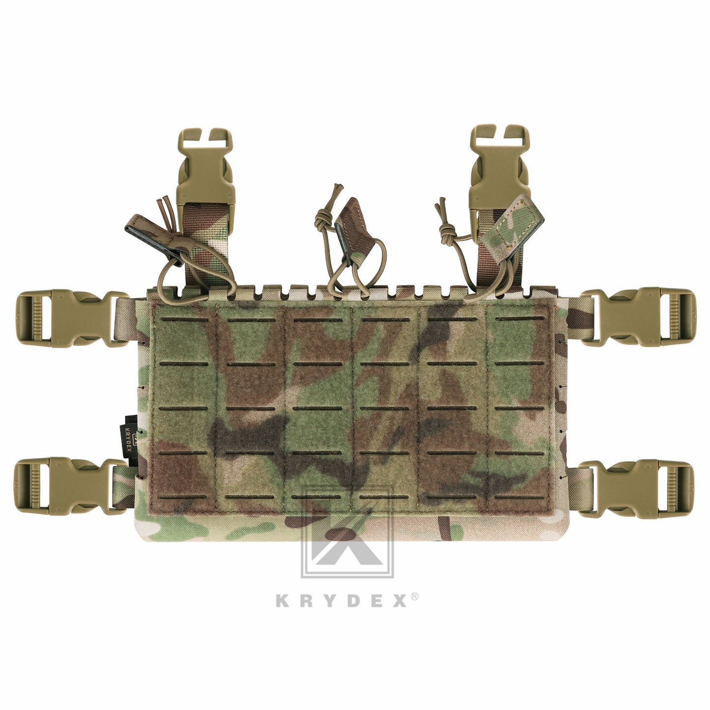 Krydex Tactical MK5 Micro Fight Chassis Laser Cut Chest Rig Lightweight Tactical Vest 5.56 MP7 Magazine Placard