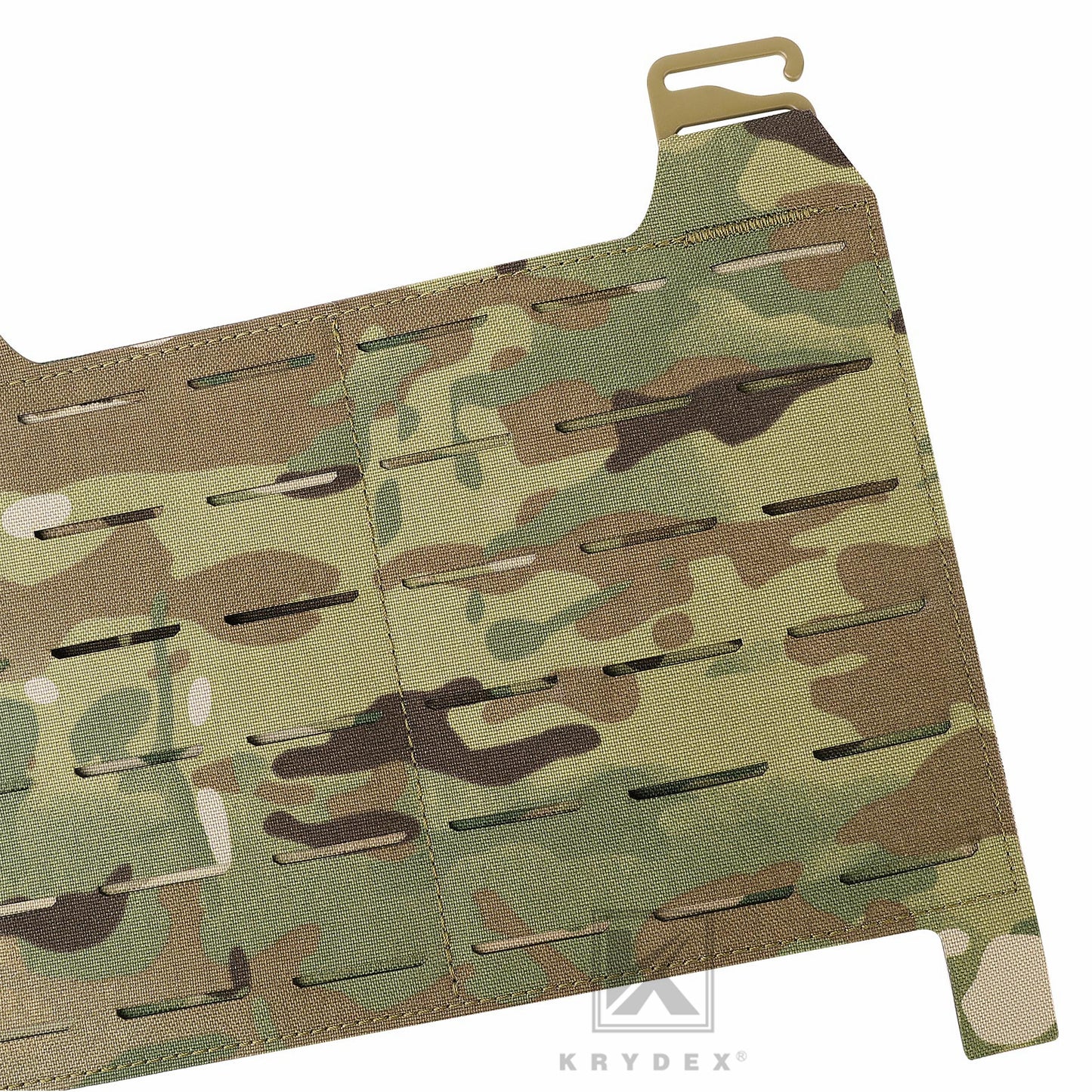 KRYDEX Tactical MOLLE Front Flap Adapt Laser Cut Panel Detachable For Tactical Vest Plate Carrier