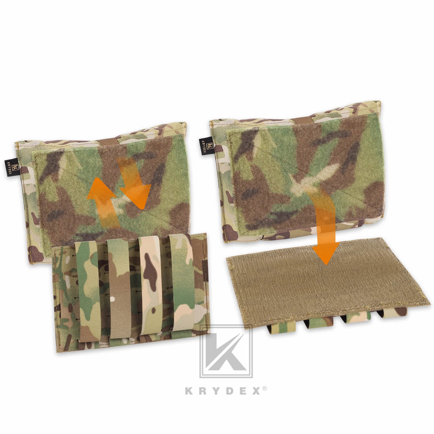 KRYDEX Tactical Stretch Blow Out Medical Pouch Rip Away EMT Pouch MOLLE & Belt IFAK Pouch