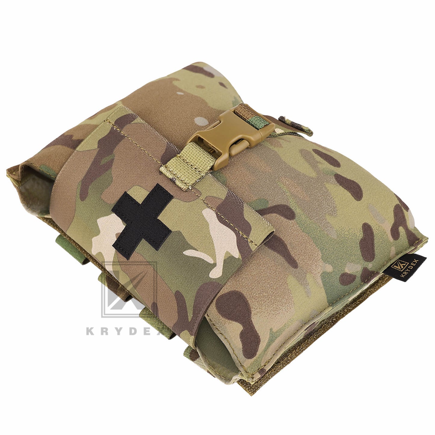 KRYDEX Tactical Stretch Blow Out Medical Pouch Rip Away EMT Pouch MOLLE & Belt IFAK Pouch