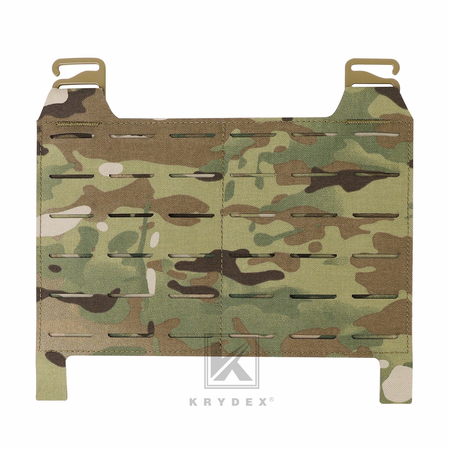 KRYDEX Tactical MOLLE Front Flap Adapt Laser Cut Panel Detachable For Tactical Vest Plate Carrier