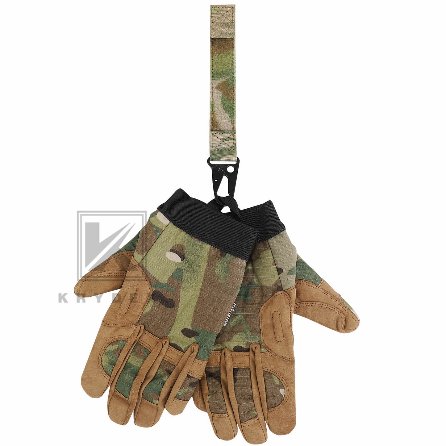 Krydex Tactical Belt Keeper Utility Hook Key Holder Keychain Gloves Carabiner Chemstick Clip MOLLE / Hook & Loop Battle Belt & Plate Carrier