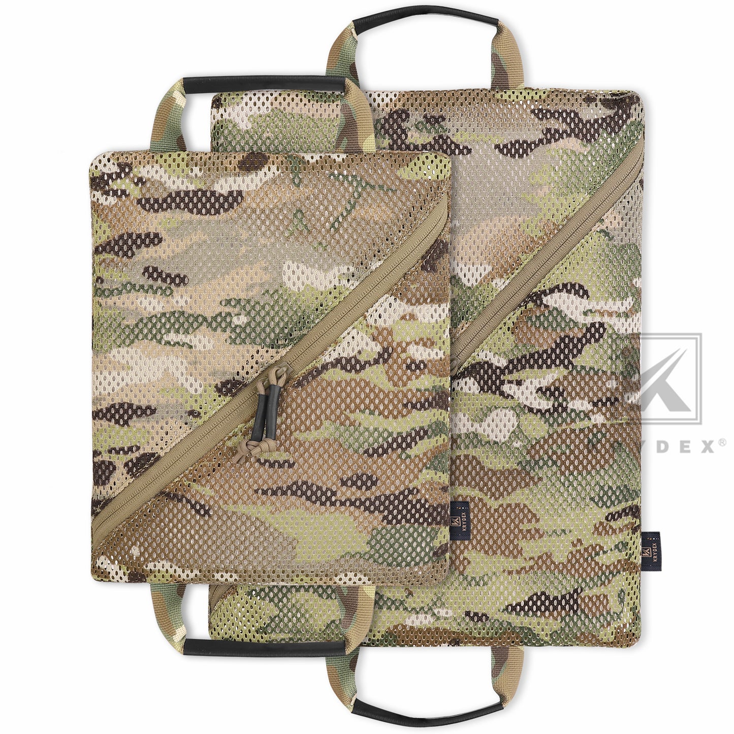 Krydex Tactical Storage Mesh Pouch Set Insert Modular Utility Admin Pockets Travel Organizer EDC Bag