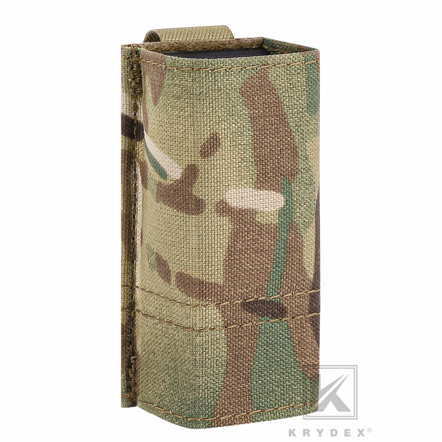 KRYDEX Tactical 9mm Single Pistol Magazine Pouch Mag Holder Duty Belt MOLLE Compatible