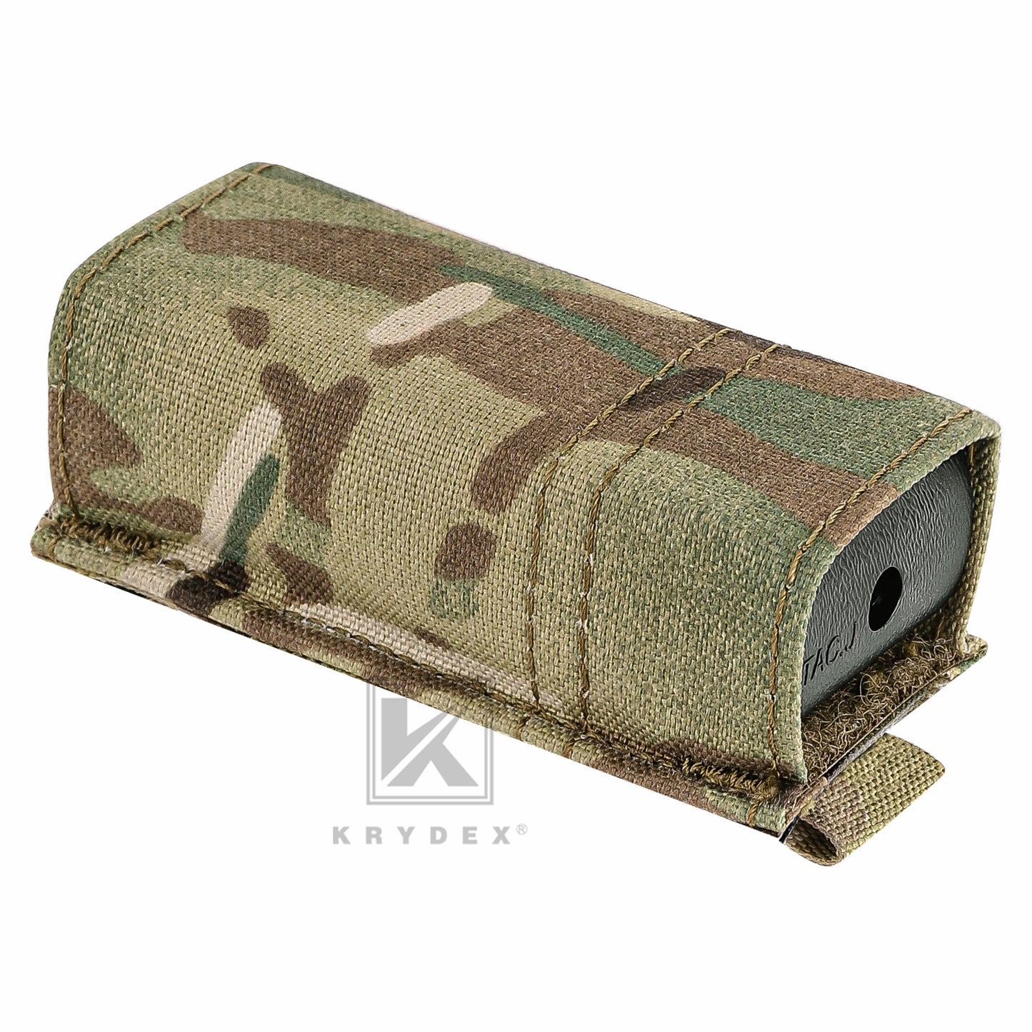KRYDEX Tactical 9mm Single Pistol Magazine Pouch Mag Holder Duty Belt MOLLE Compatible