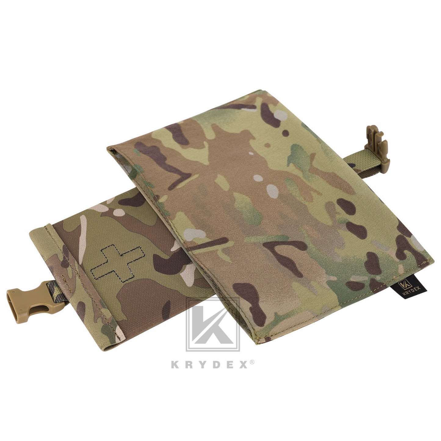 KRYDEX Tactical Stretch Blow Out Medical Pouch Rip Away EMT Pouch MOLLE & Belt IFAK Pouch