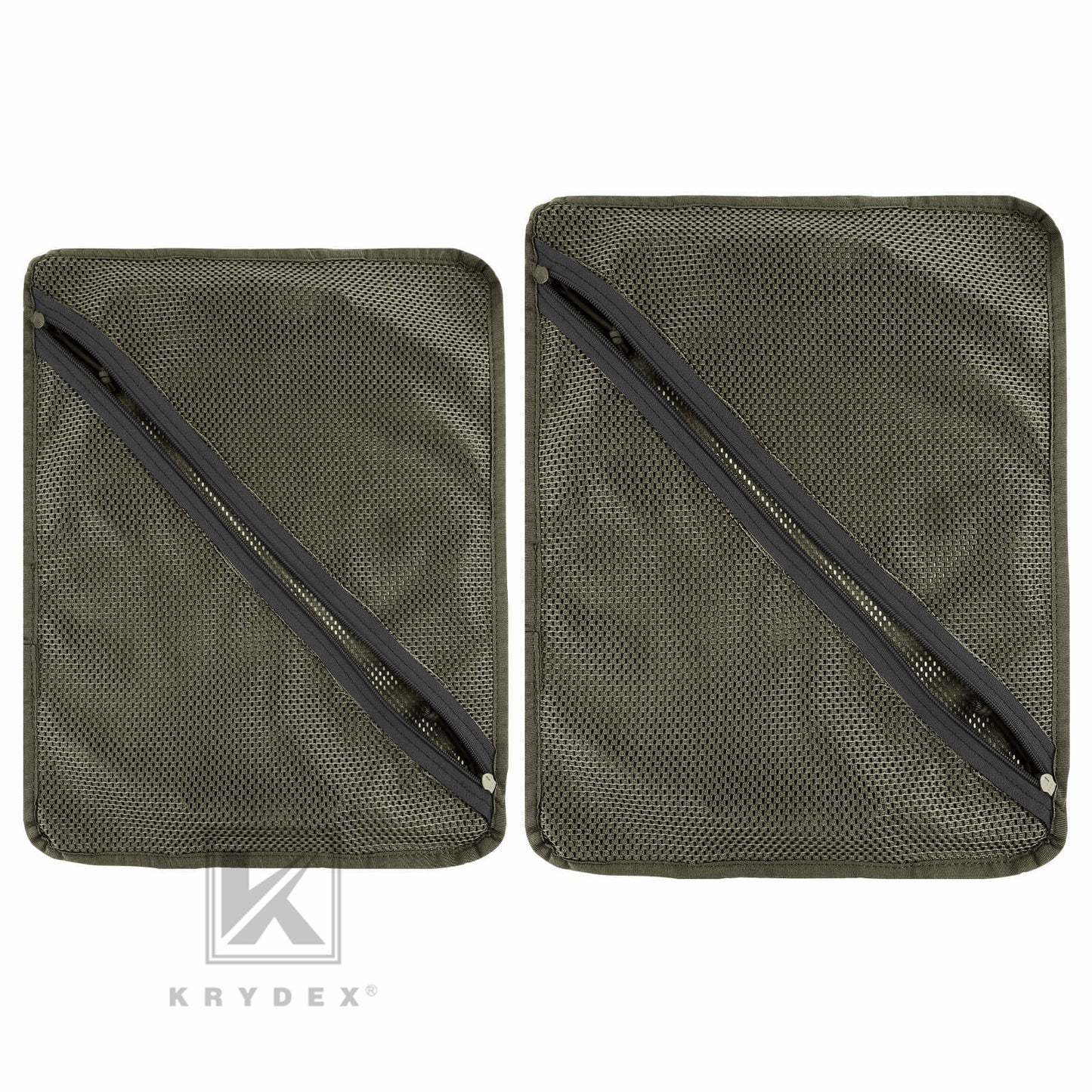 Krydex Tactical Storage Mesh Pouch Set Insert Modular Utility Admin Pockets Travel Organizer EDC Bag